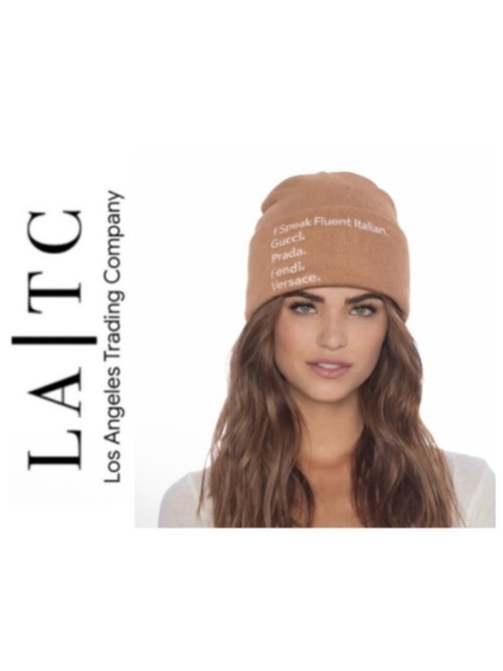 LA/TC Los Angeles Trading Company Fluent Italian Beanie in Wheat